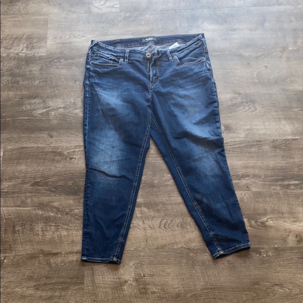 Silver Jeans Suki skinny crop jeans like new